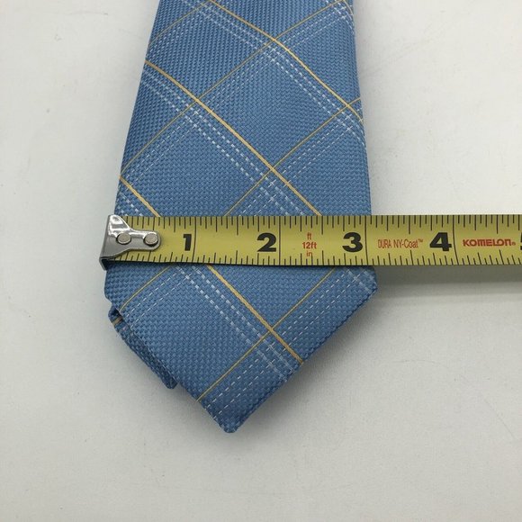 MICHAEL KORS Men's Silk Blend Tie Light Blue Plaid NWT MSRP: $69.50 - Picture 6 of 6
